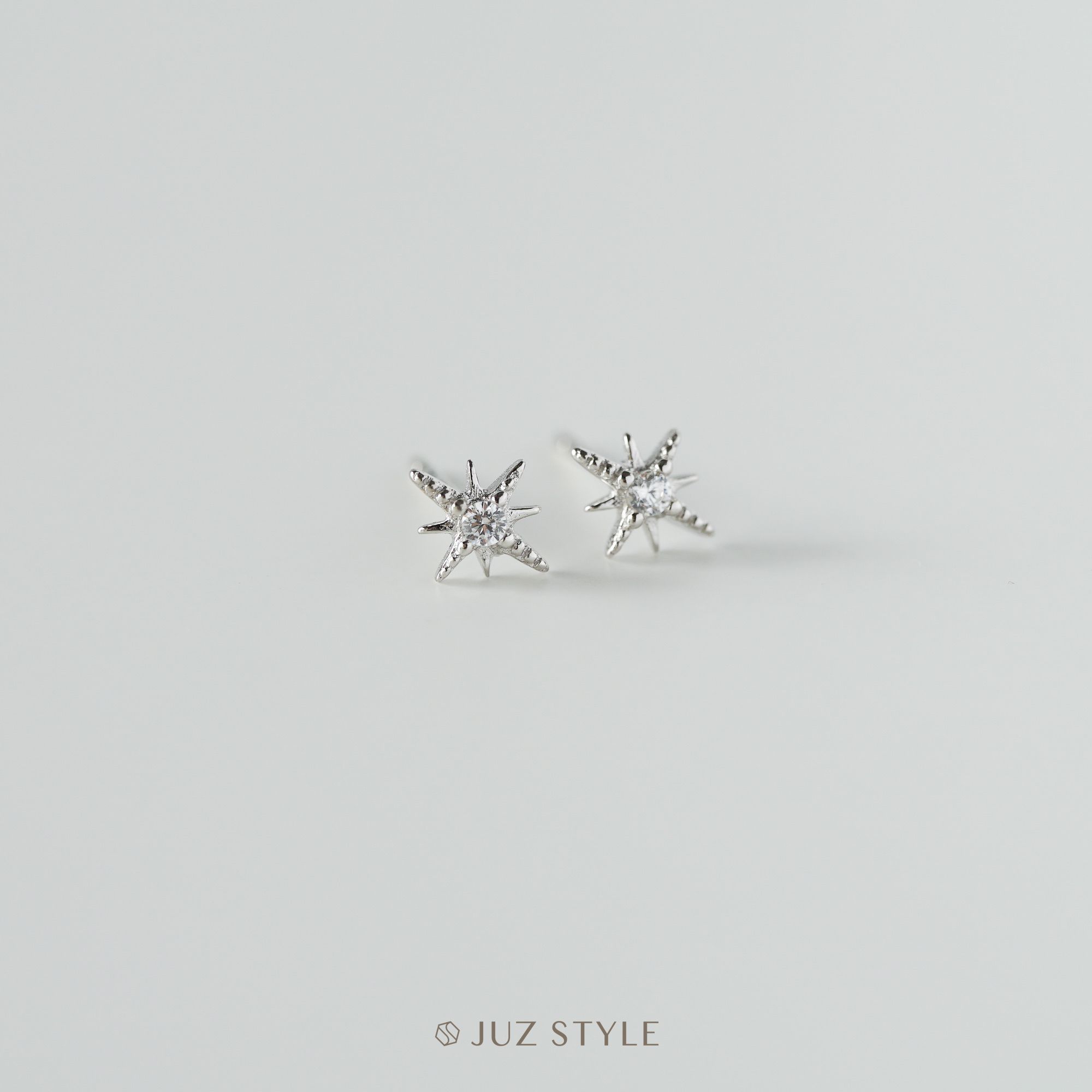  Bông tai bạc Light cz 