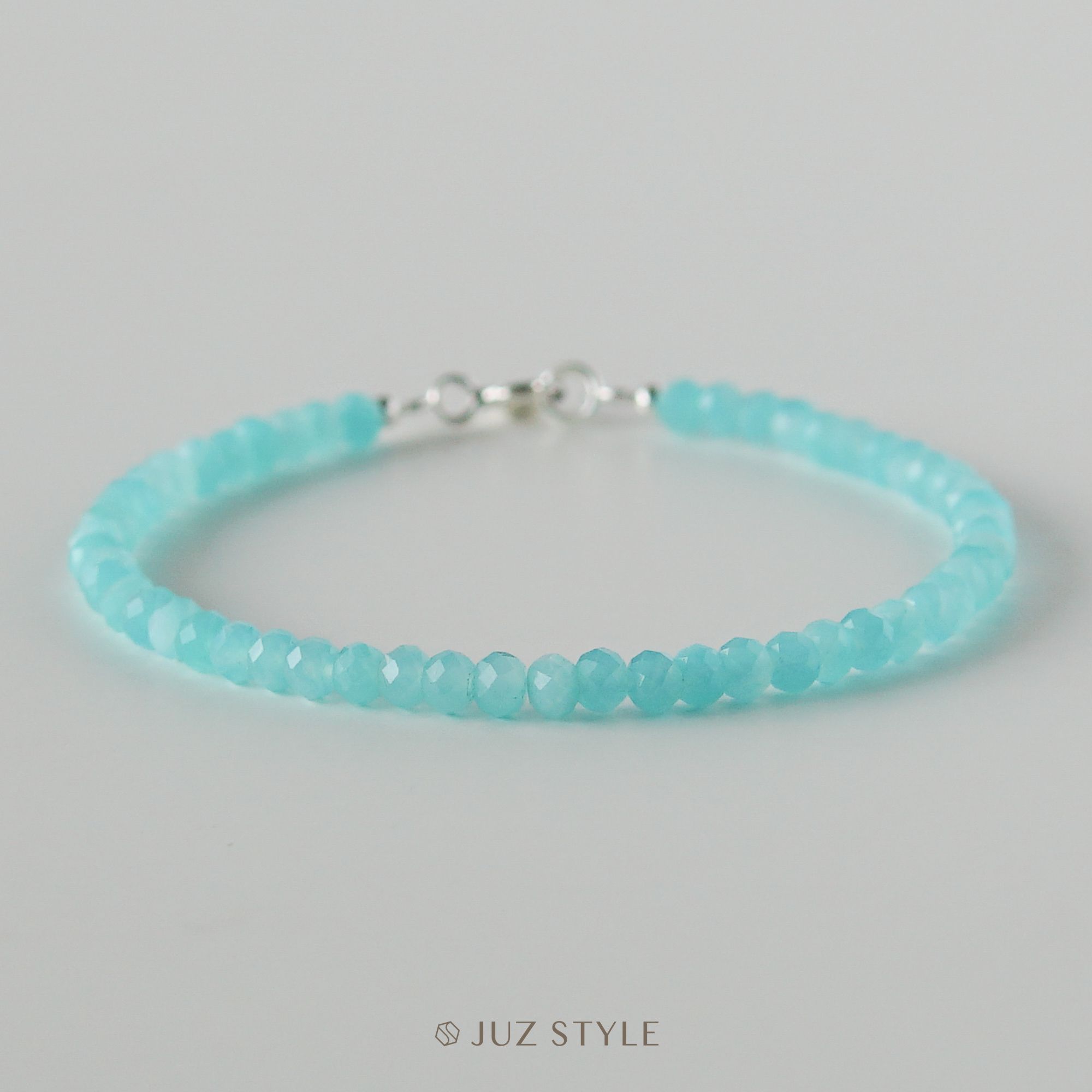  Vòng tay đá Amazonite 3.5x2.5mm 