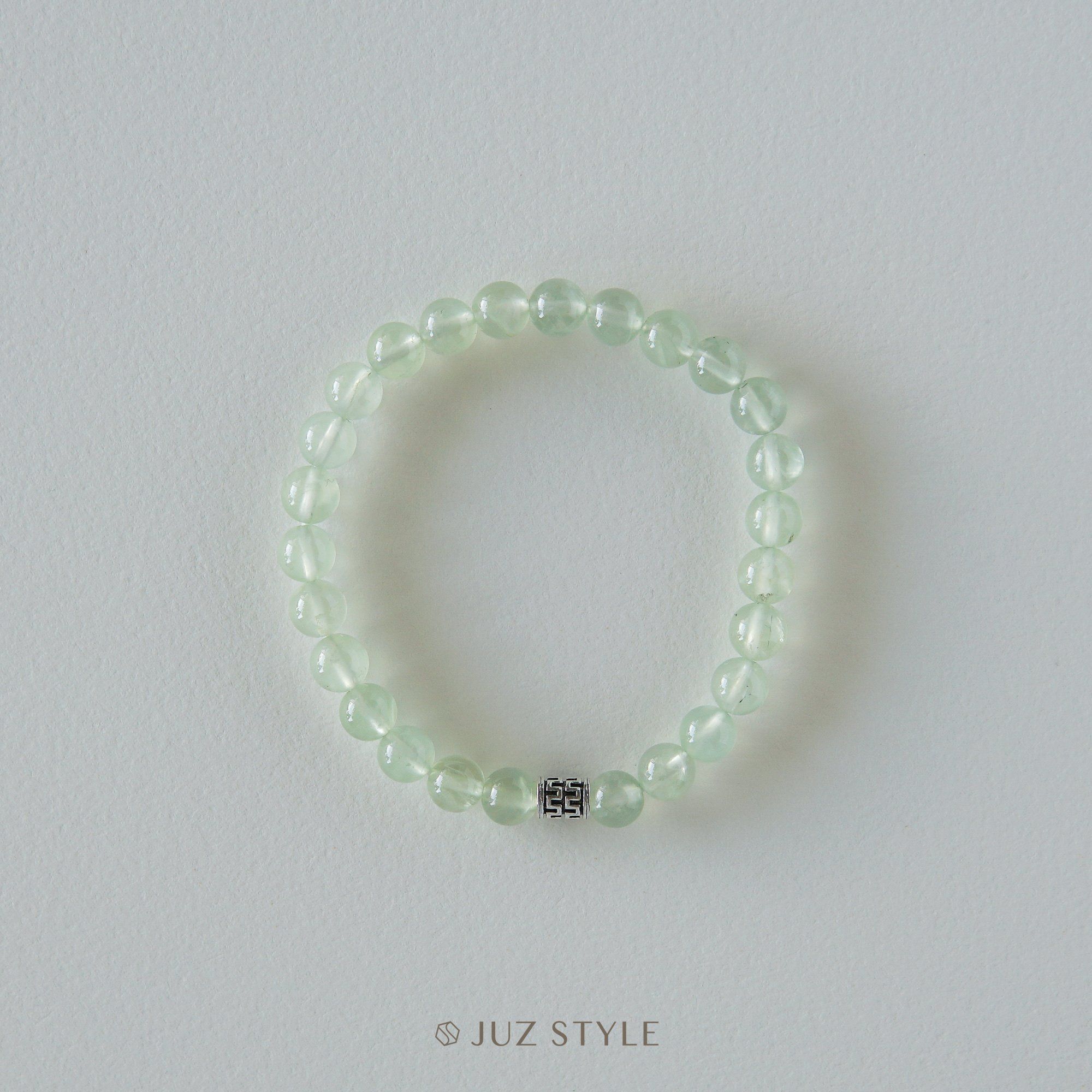  Vòng tay đá Prehnite 6.5mm 