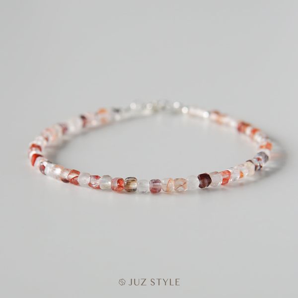  Vòng tay đá Cacoxenite cube 2.7mm 