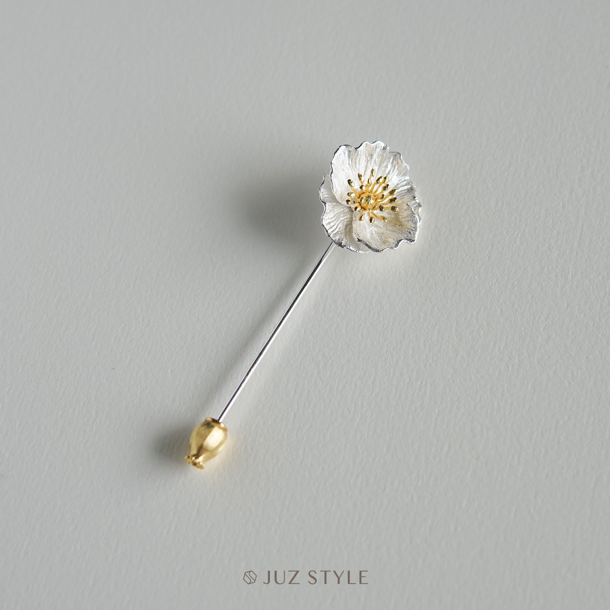  Cài bạc Poppy 