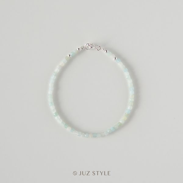  Vòng tay đá Amazonite cube 2.5mm 