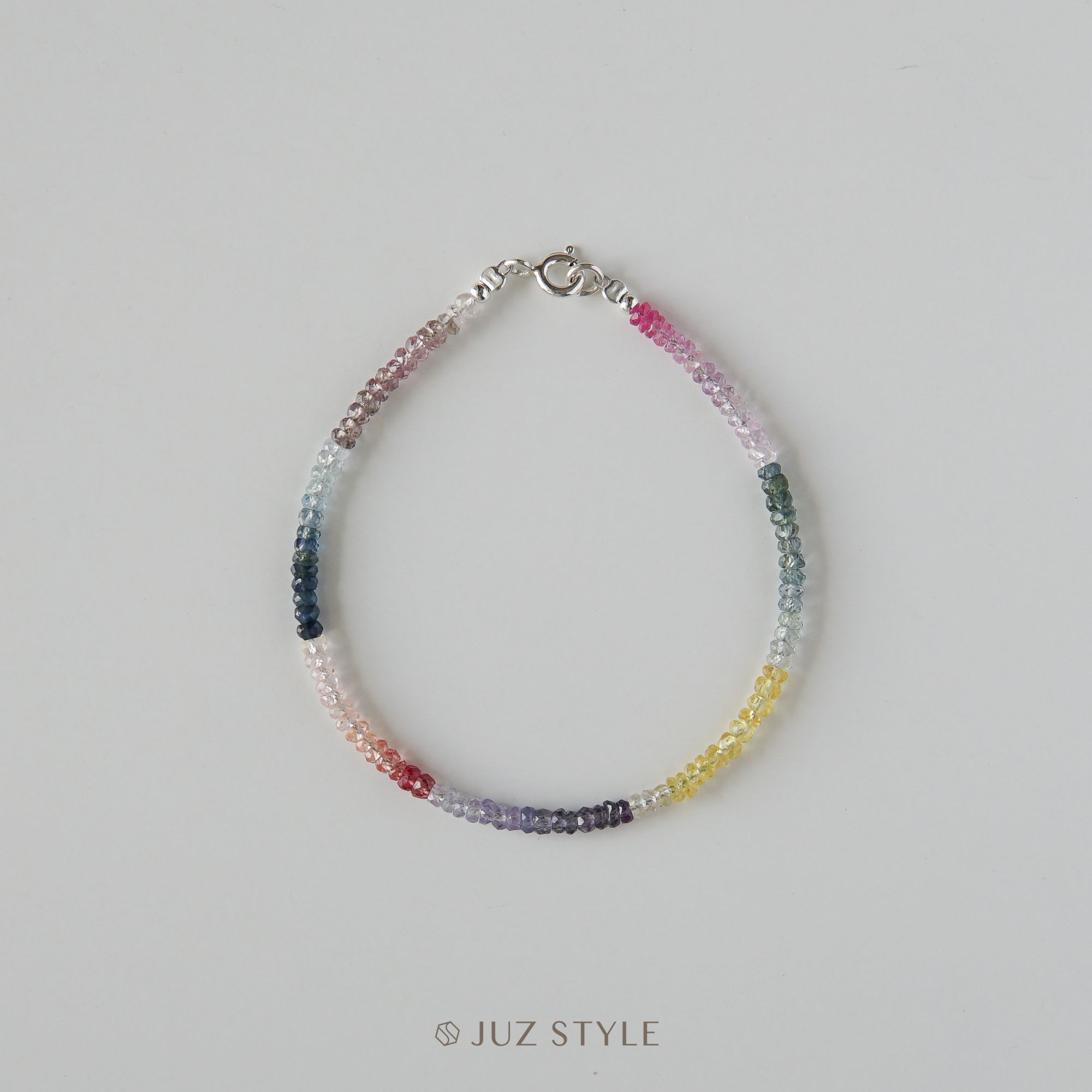  Vòng tay đá Sapphire fancy 2.8mm 