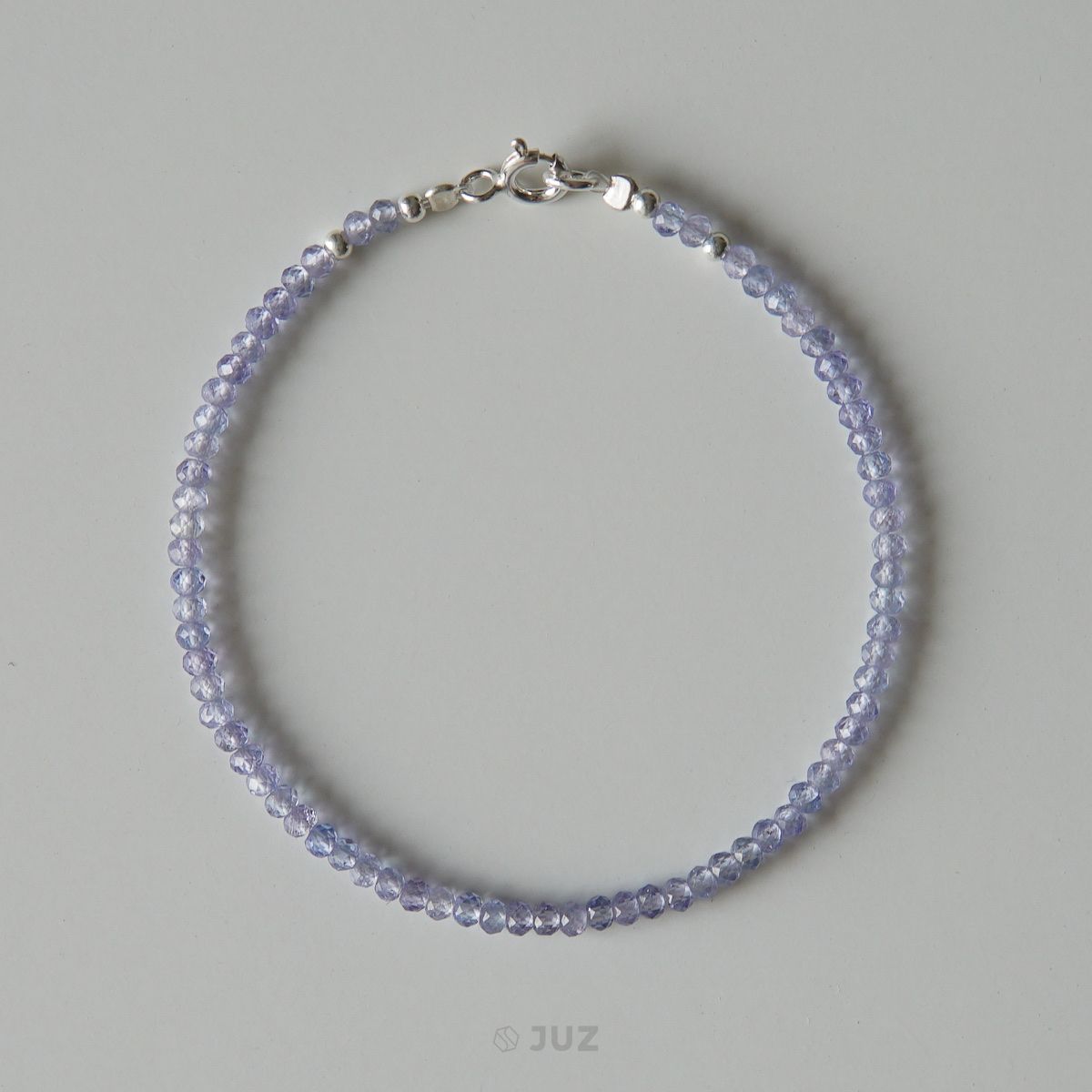  Vòng tay đá Tanzanite 2.5mm 