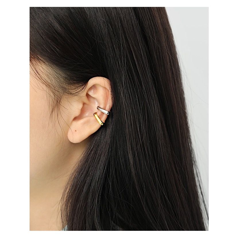  Bông tai bạc kẹp vành Chopp 