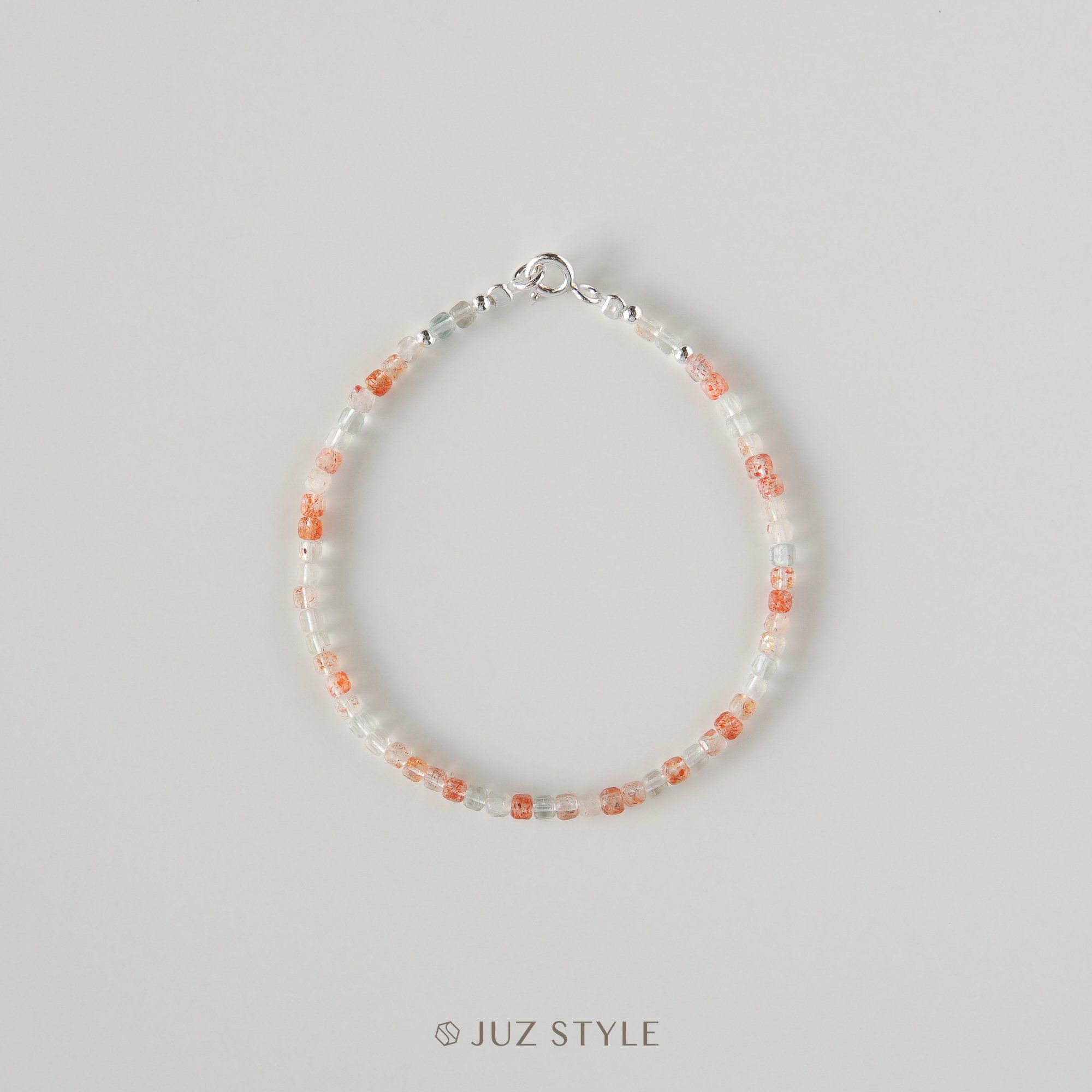  Vòng tay đá sunstone Arusha cube 2.5mm 