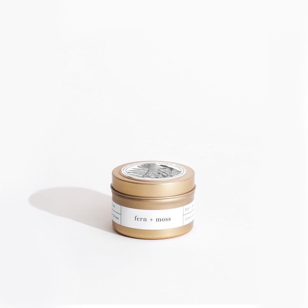  Nến thơm Gold Travel Fern + Moss 