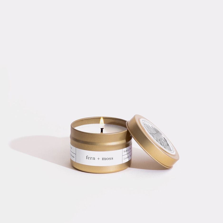  Nến thơm Gold Travel Fern + Moss 