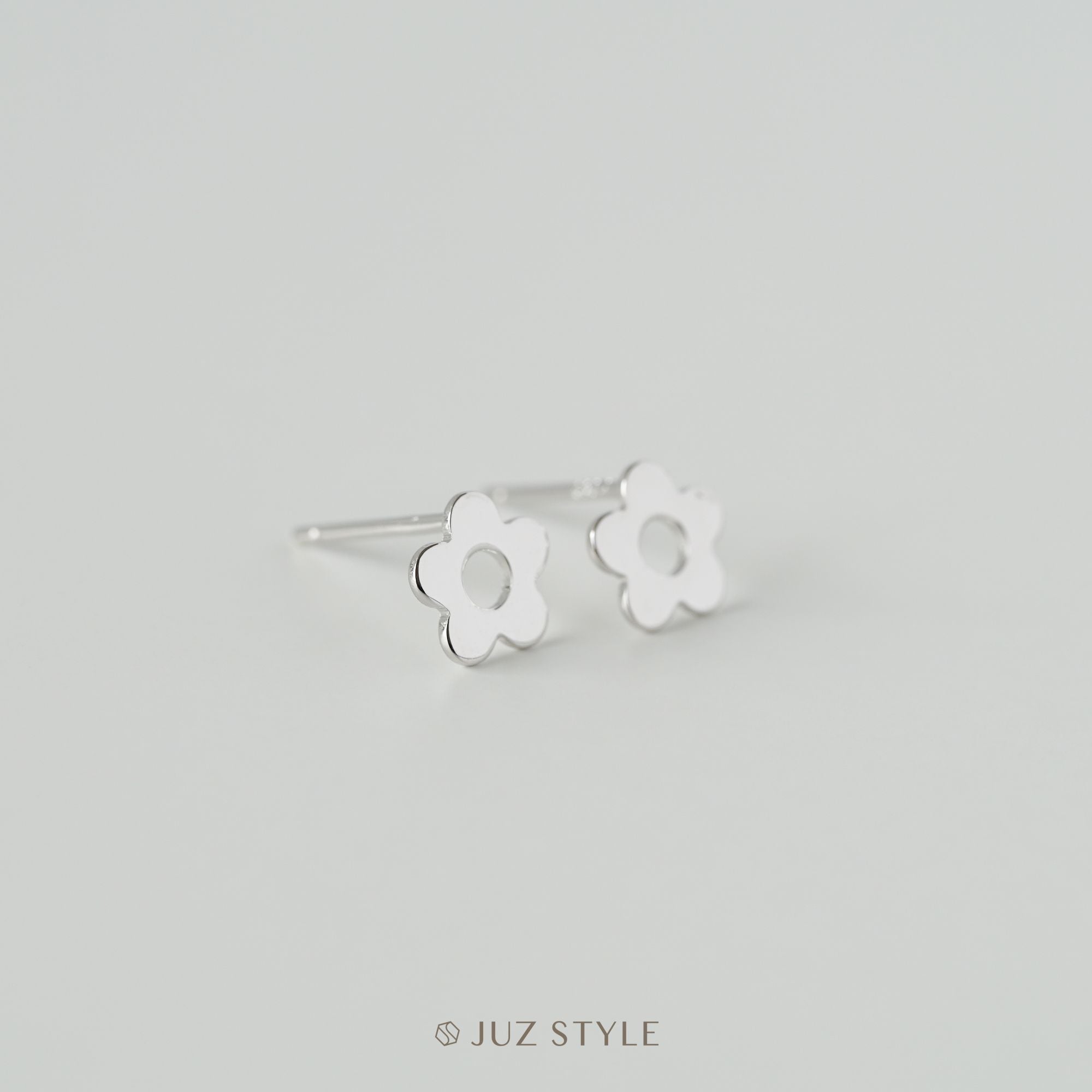  Bông tai bạc Flower 