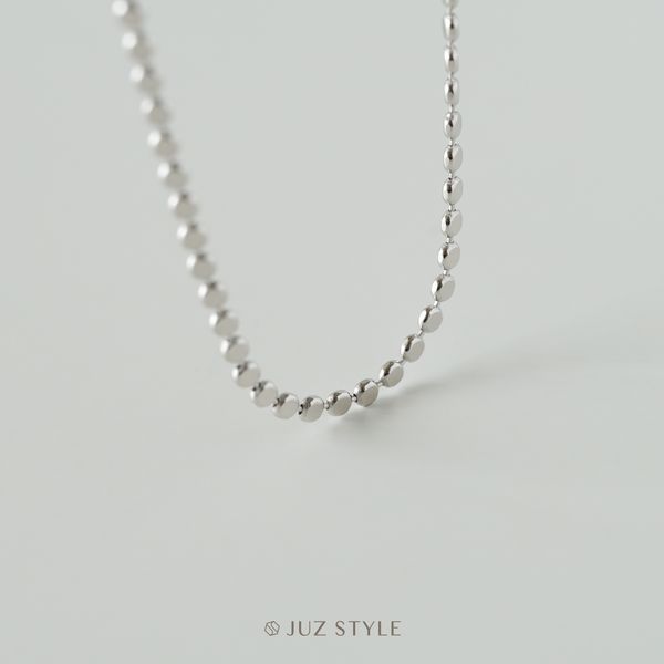  Dây chuyền bạc Flat circle 