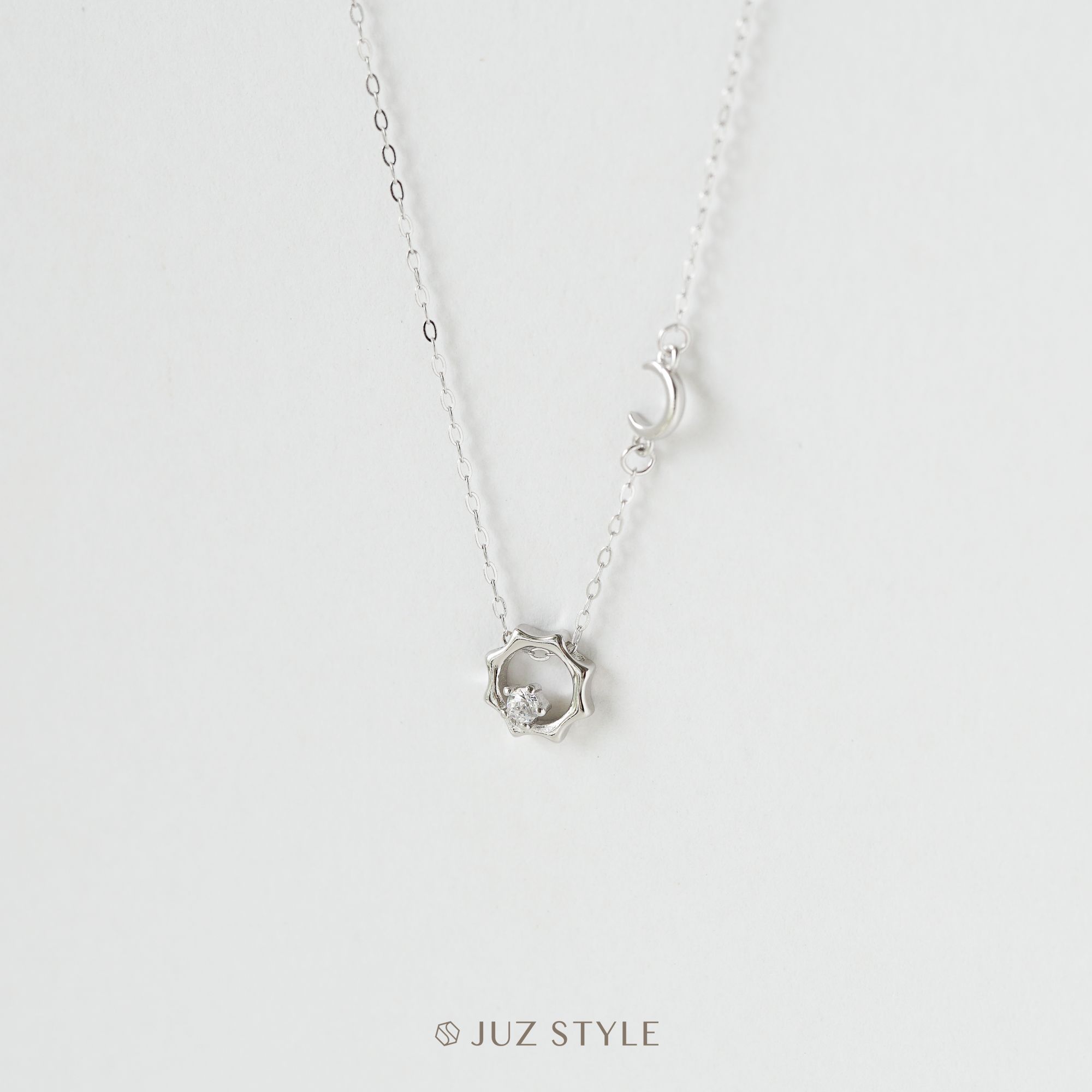  Dây chuyền bạc Sun & Moon 