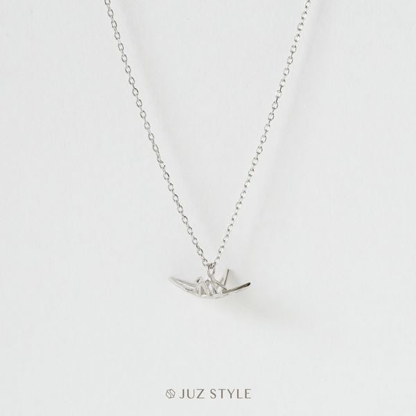  Dây chuyền bạc Crane origami 