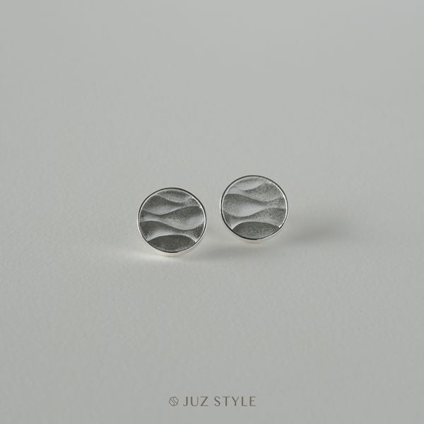  Bông tai bạc Fish Wave 