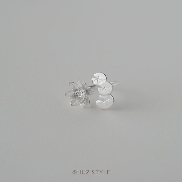  Nhẫn bạc Water lily 