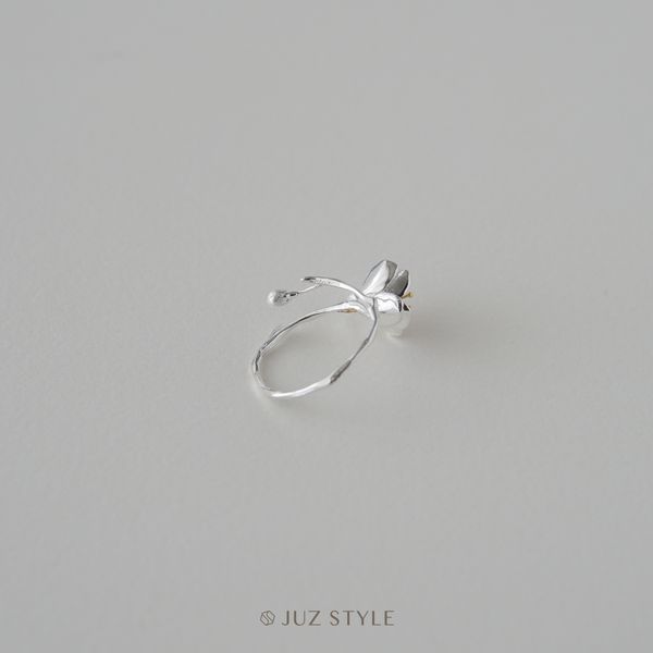  Nhẫn bạc hoa thu hải đường 