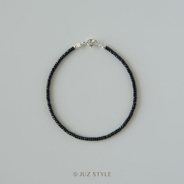  Vòng tay đá Spinel đen 2mm 