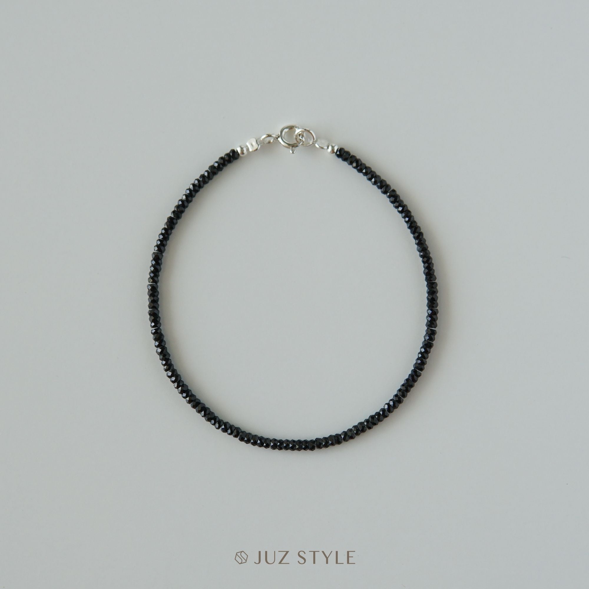  Vòng tay đá Spinel đen 2mm 