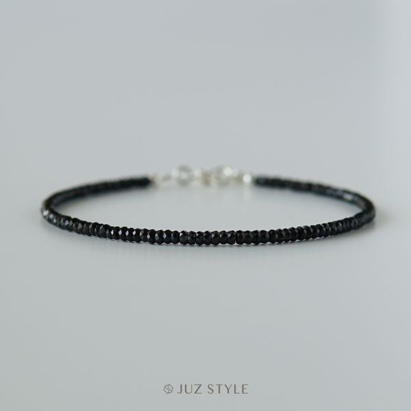  Vòng tay đá Spinel đen 2mm 
