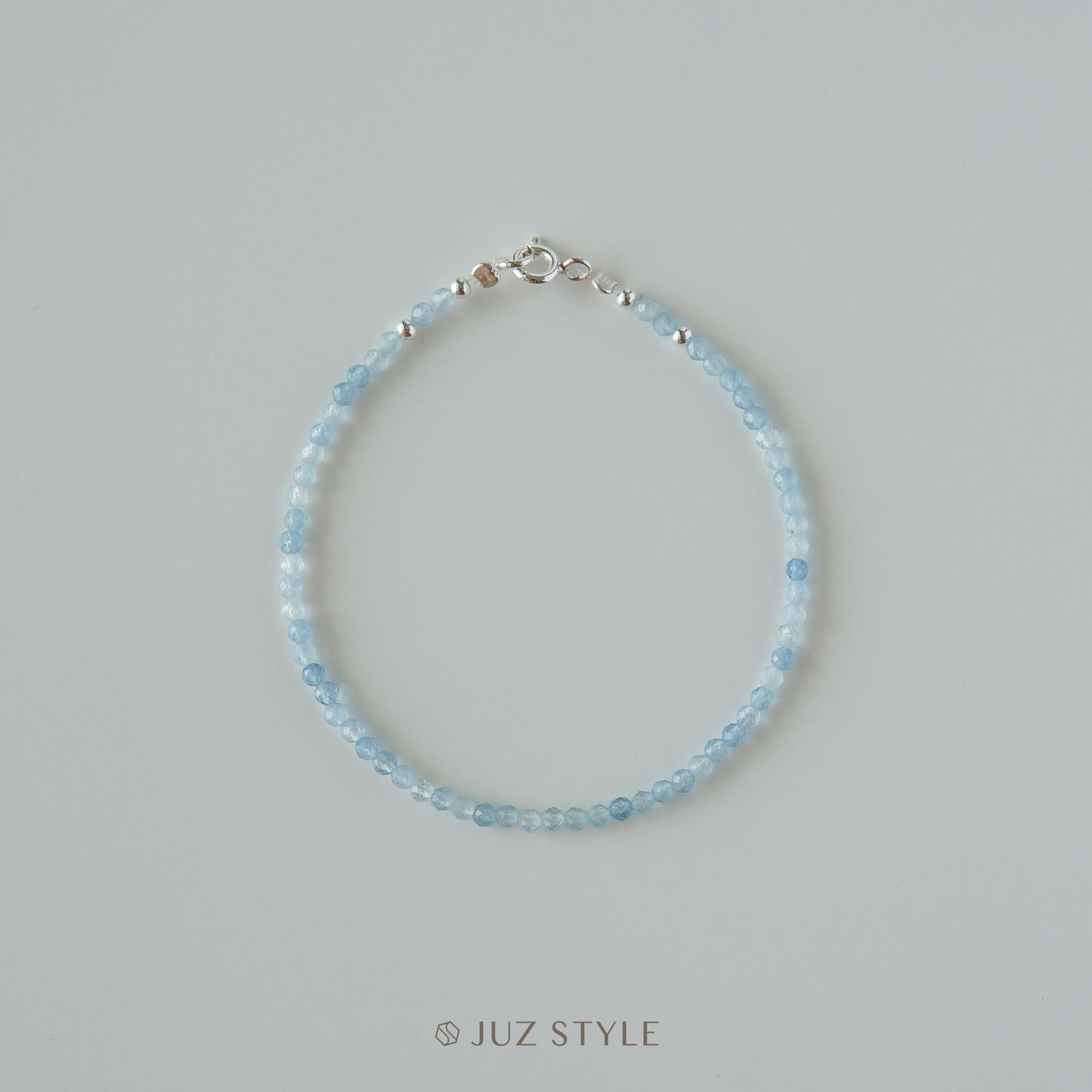  Vòng tay đá Aquamarine 2.3mm 