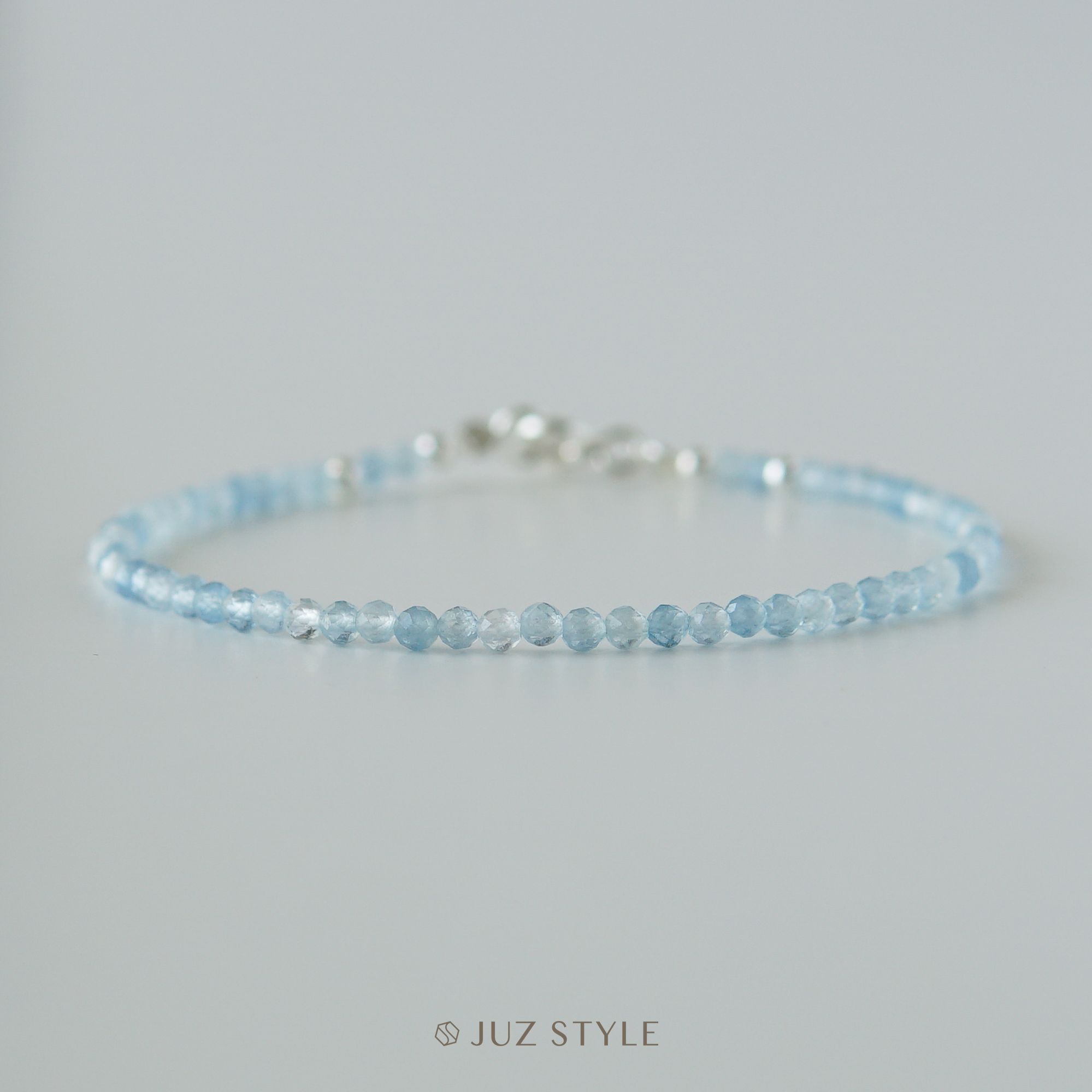  Vòng tay đá Aquamarine 2.3mm 