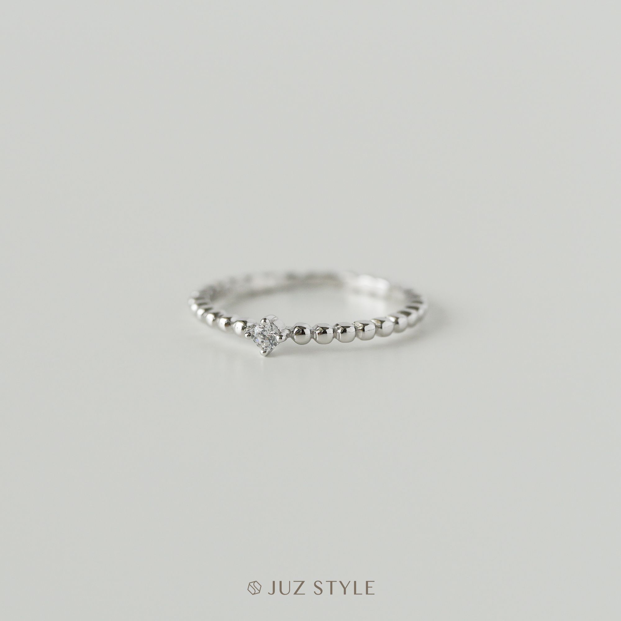  Nhẫn bạc Cz Dotted 