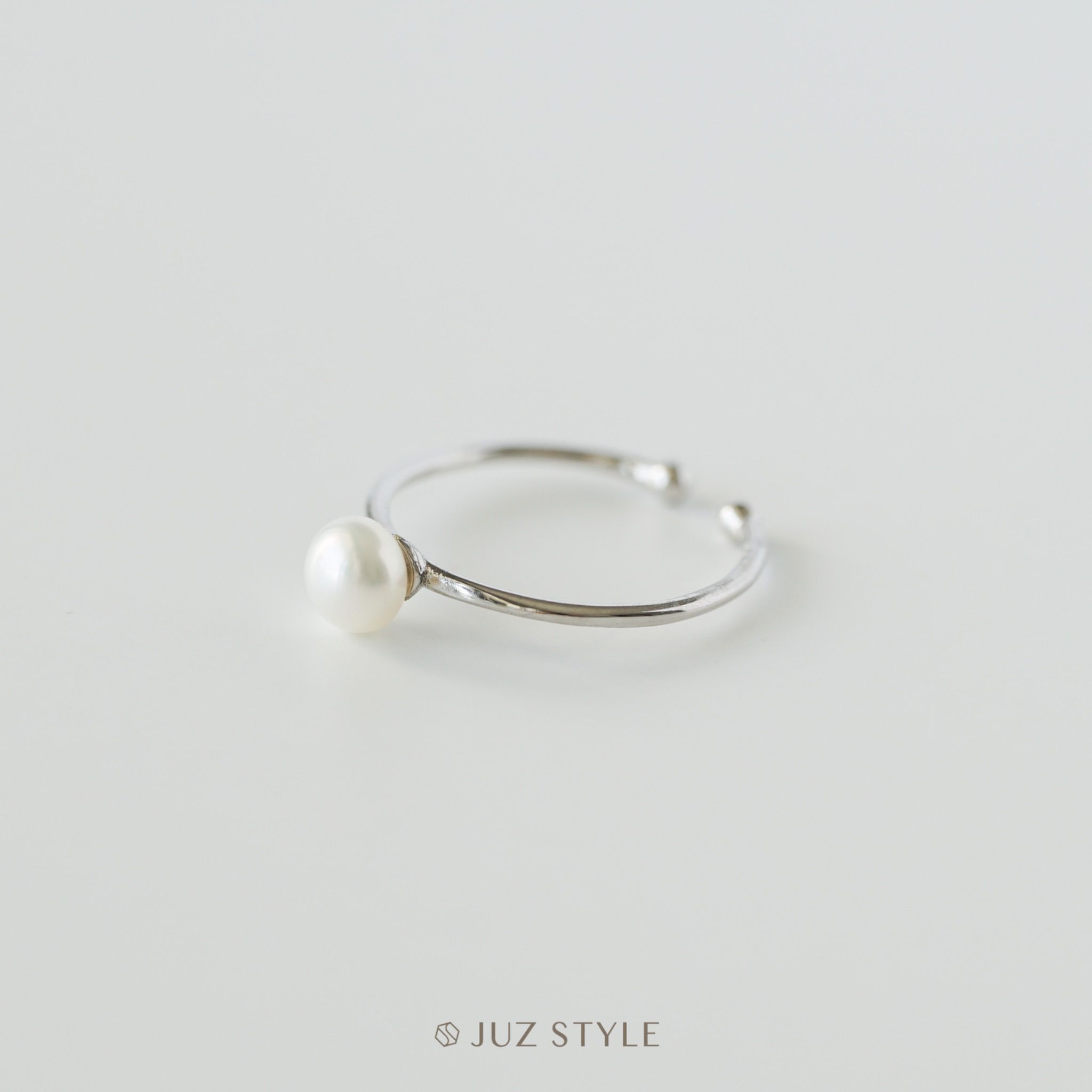  Nhẫn bạc mini pearl 