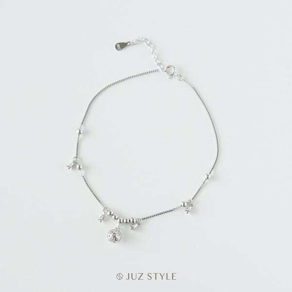  Lắc chân bạc Ball & Bells 