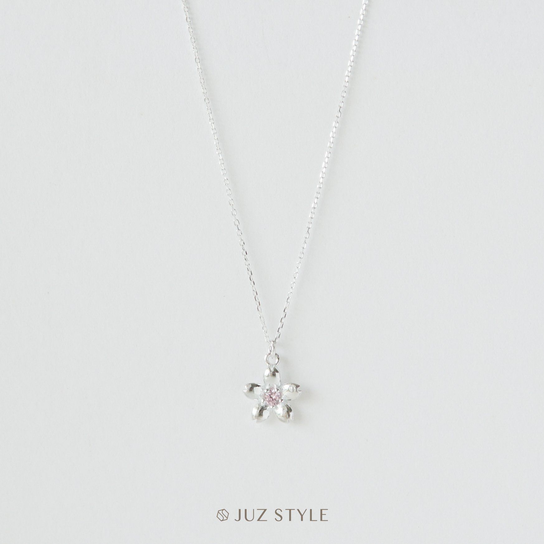  Dây chuyền bạc Sakura Cz 