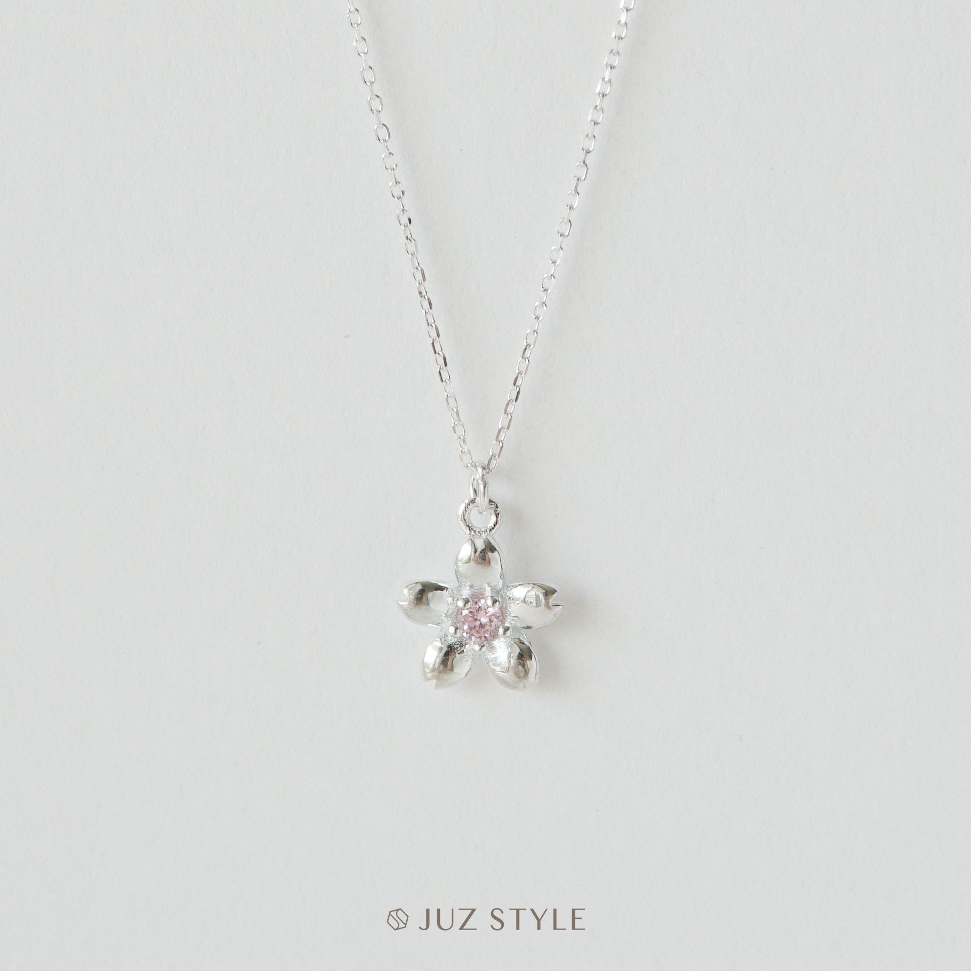  Dây chuyền bạc Sakura Cz 