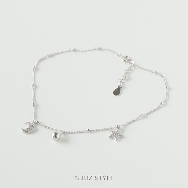  Lắc chân bạc Star-moon 