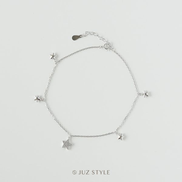  Lắc chân bạc Five stars 