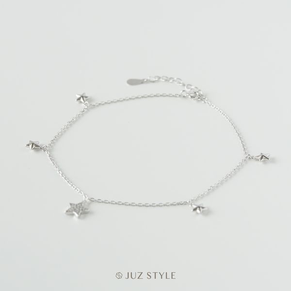  Lắc chân bạc Five stars 