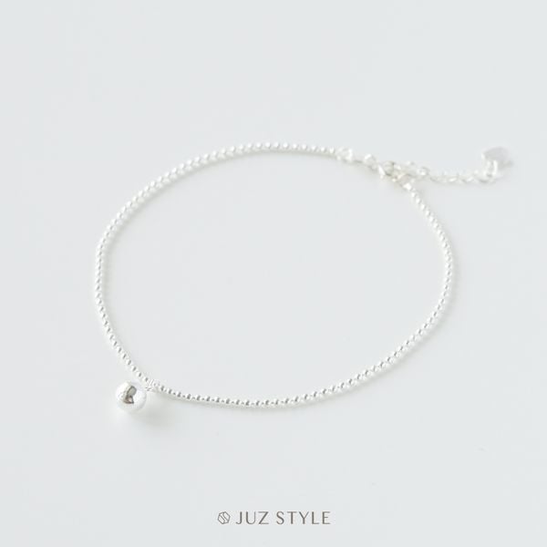  Lắc chân bạc Ball chain with ball 