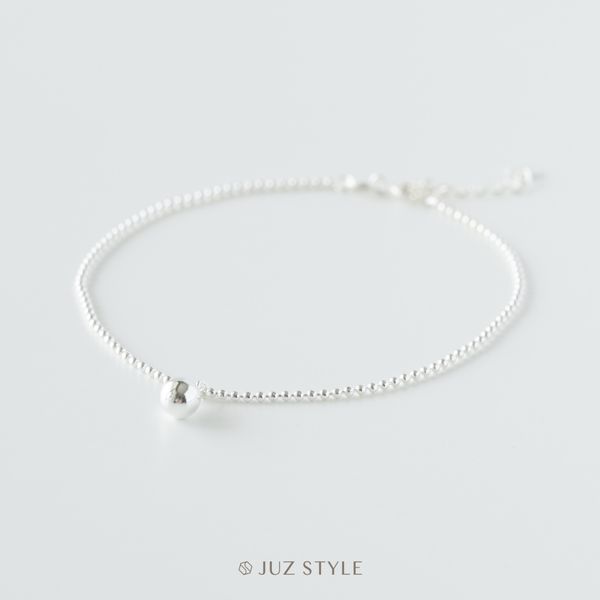  Lắc chân bạc Ball chain with ball 