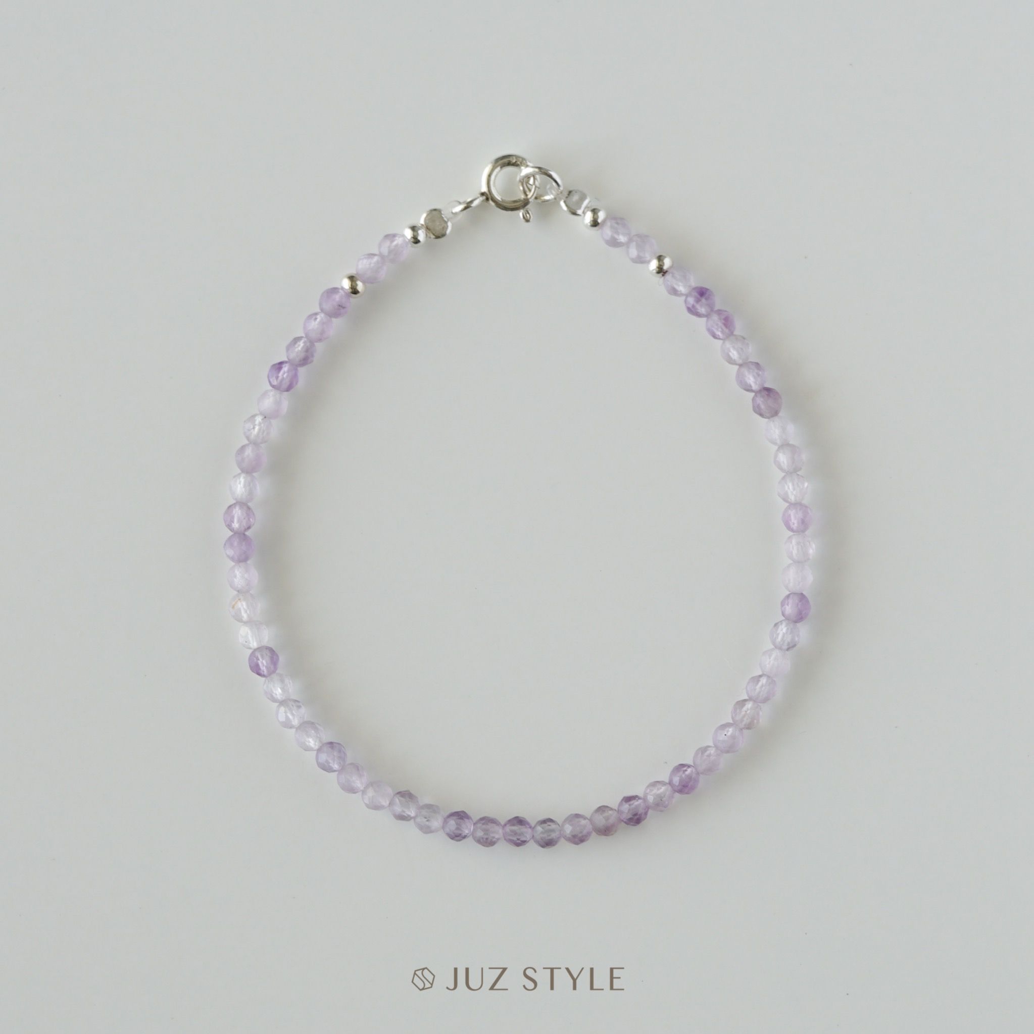  Vòng tay đá Amethyst 2.6mm 