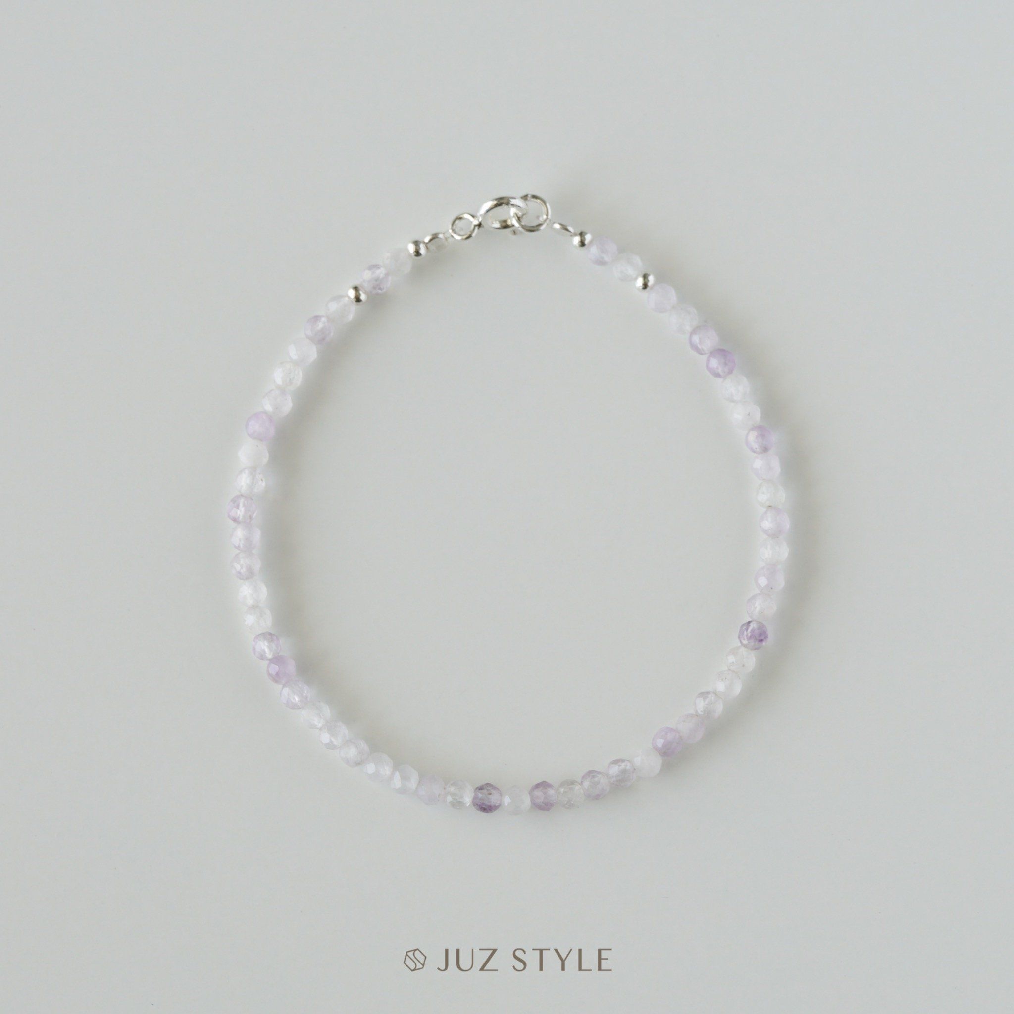  Vòng tay đá Amethyst lavender 3mm 