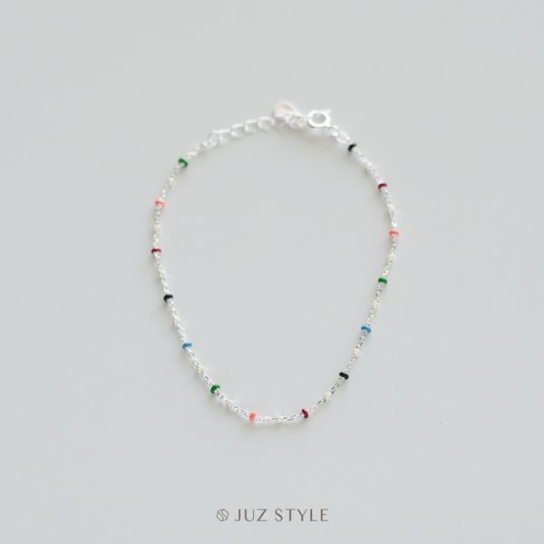  Lắc tay bạc Rainbow dots 