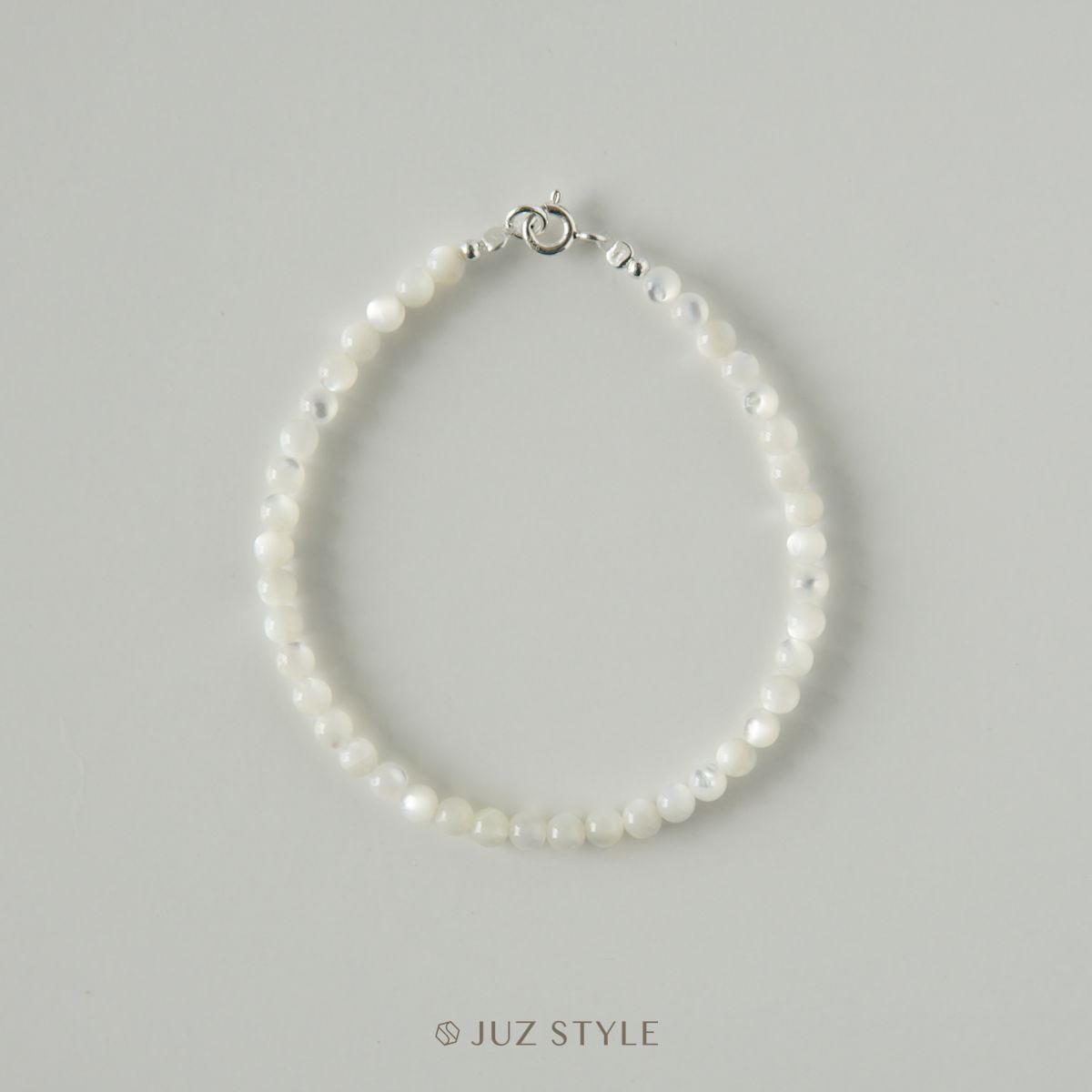  Vòng tay đá vỏ xà cừ 3.6mm (mother of pearl) 