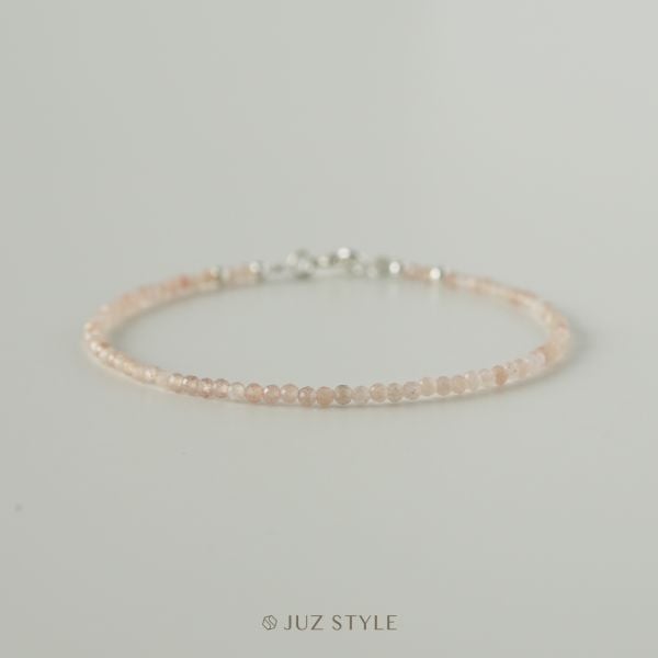  Vòng tay đá Moonstone cam 1.9mm 