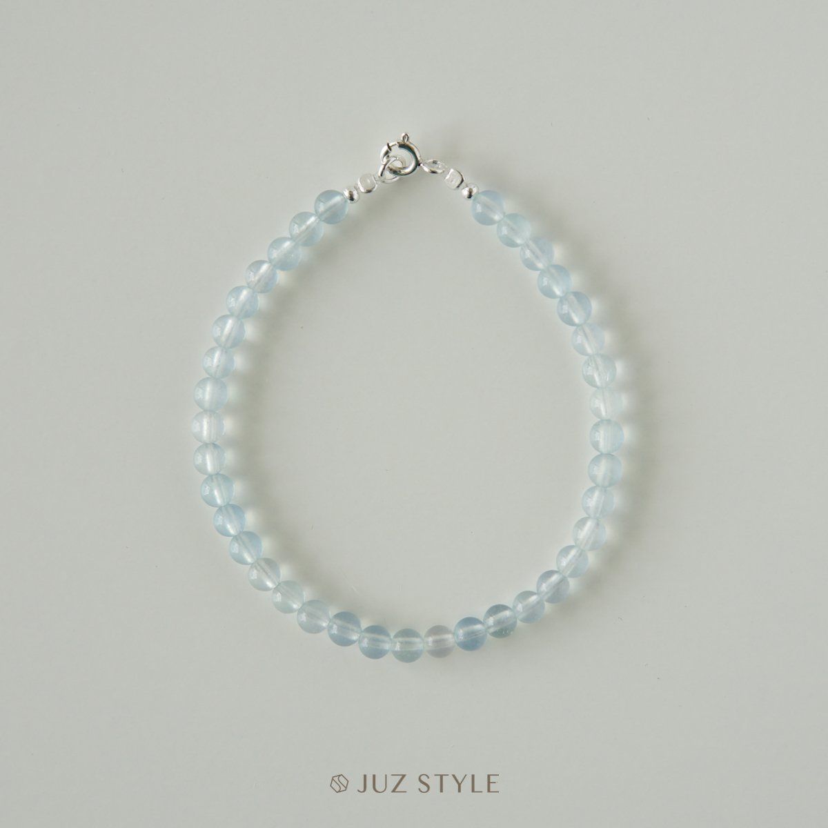  Vòng tay đá Aquamarine ngọc xanh biển 4mm 