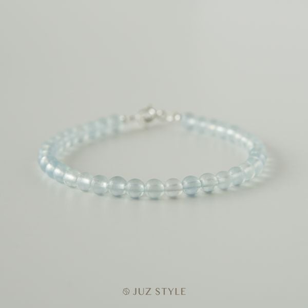  Vòng tay đá Aquamarine ngọc xanh biển 4mm 