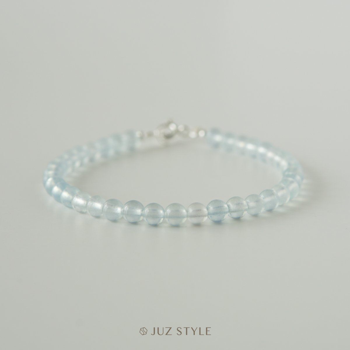  Vòng tay đá Aquamarine ngọc xanh biển 4mm 