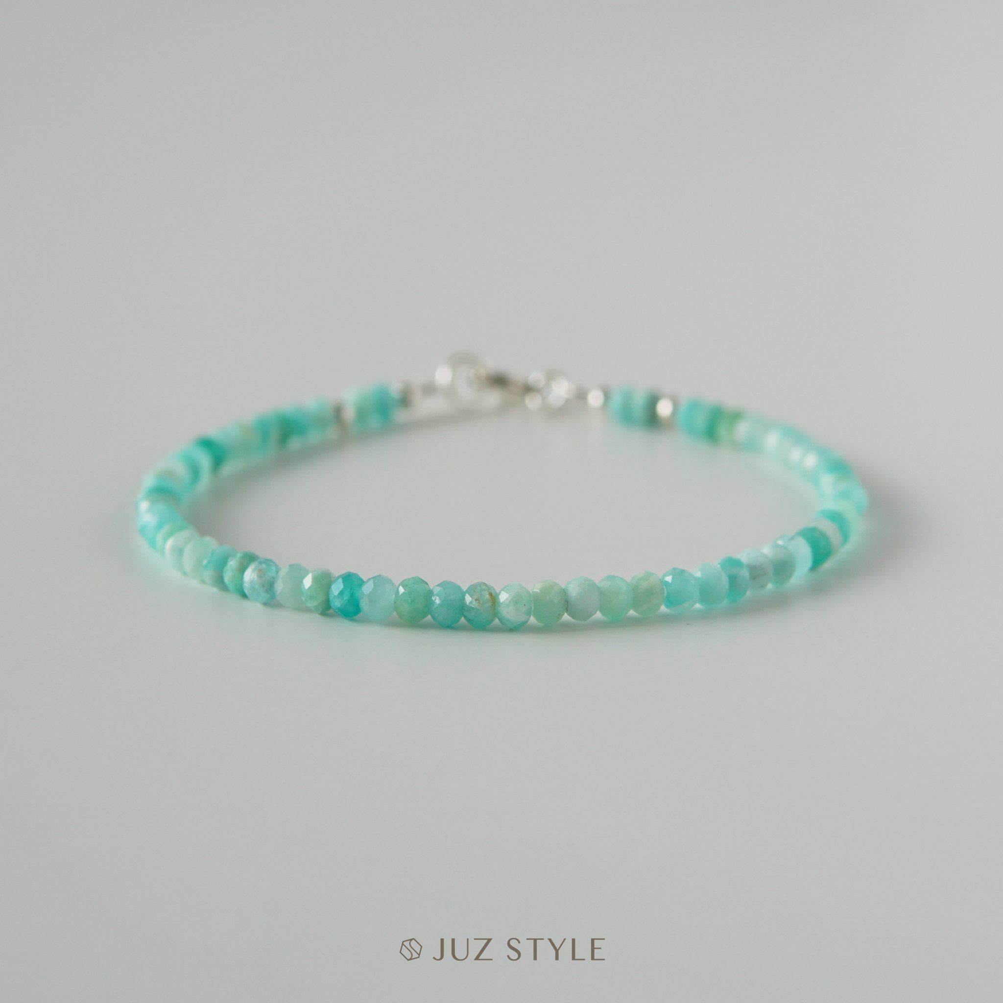  Vòng tay đá Amazonite 3x2mm 