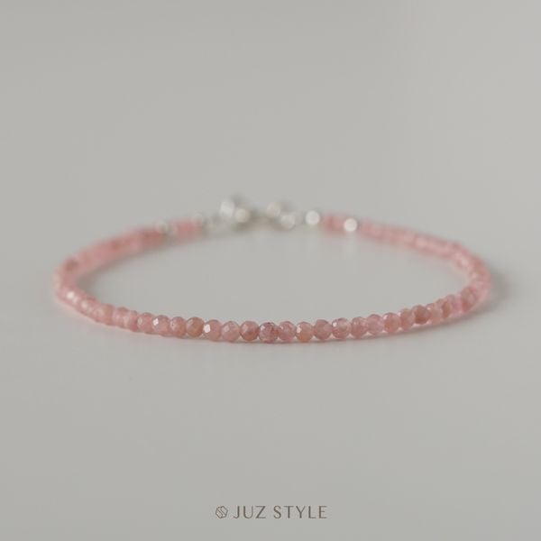  Vòng tay đá Rhodochrosite (Đào hoa) 2.3mm 