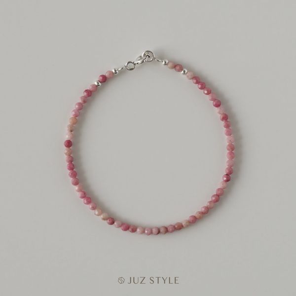  Vòng tay đá Rhodonite (Tường Vi) 2.6mm 