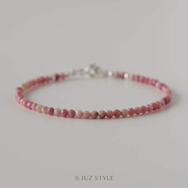  Vòng tay đá Rhodonite (Tường Vi) 2.6mm 