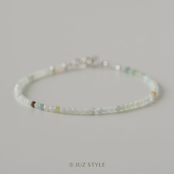  Vòng tay đá Amazonite (Thiên hà) 2mm 