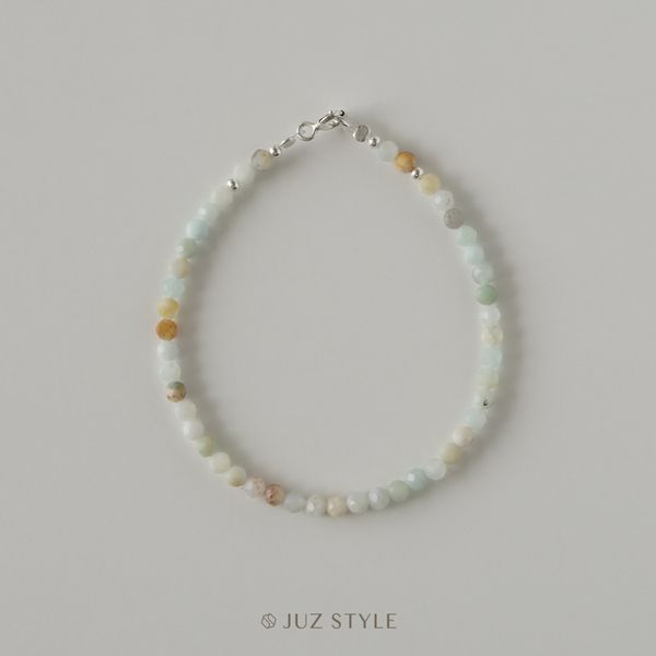  Vòng tay đá Amazonite (Thiên hà) 3.2~3.4mm 