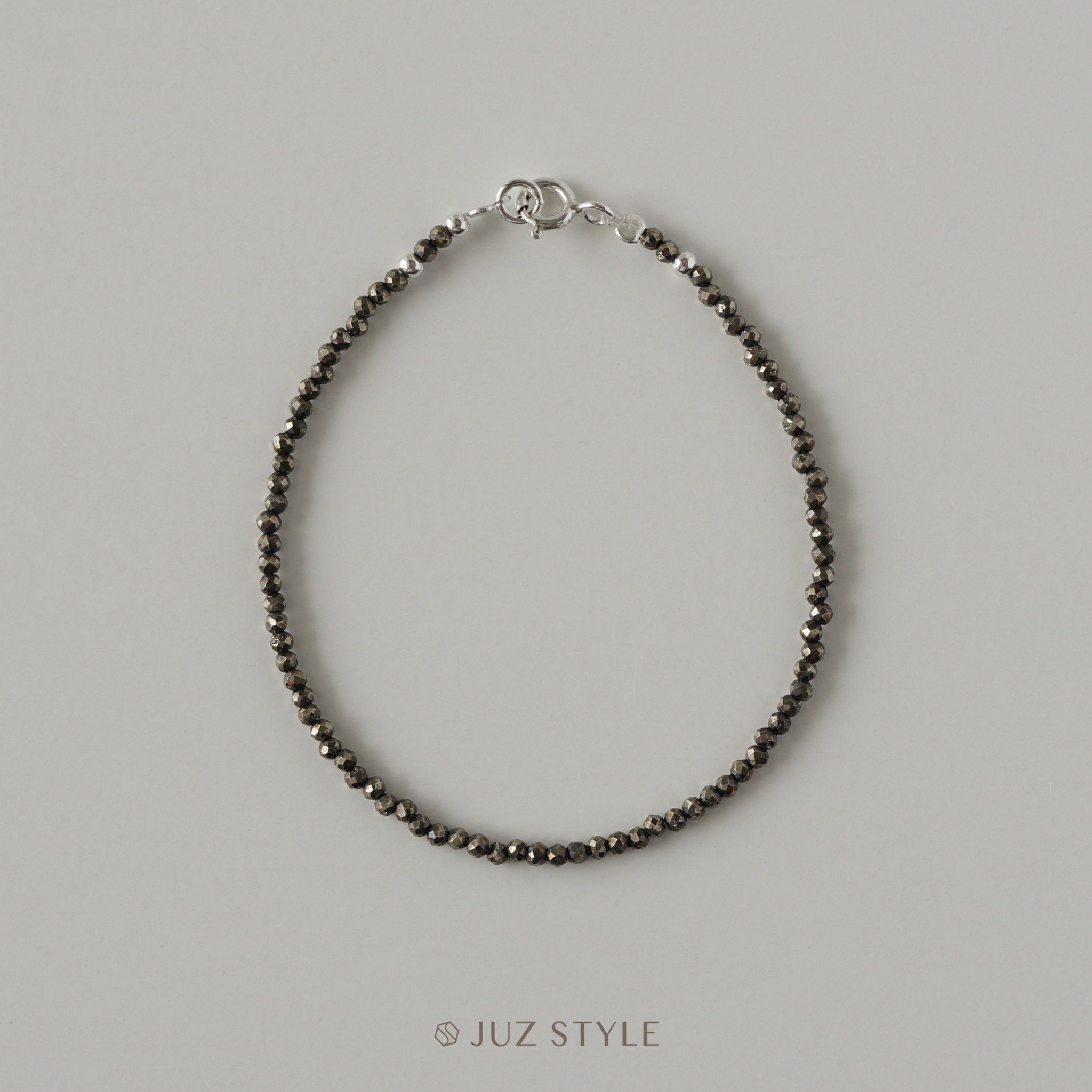 Vòng tay đá Pyrite (Vàng găm) 1.9mm 