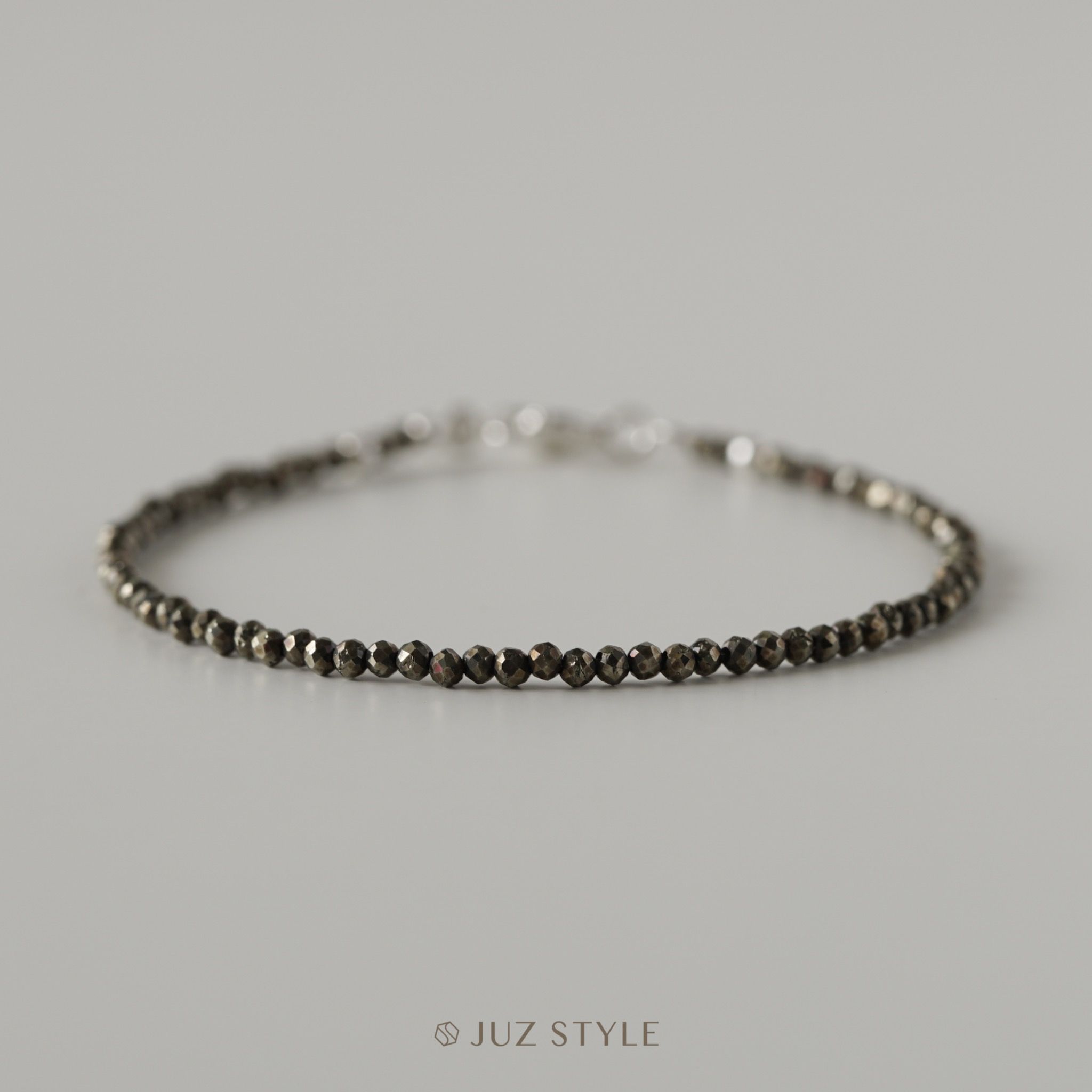  Vòng tay đá Pyrite (Vàng găm) 1.9mm 